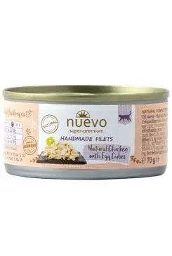 Nejprodávanější Nuevo kočka Handmade kuře s vejcem konz. 70g