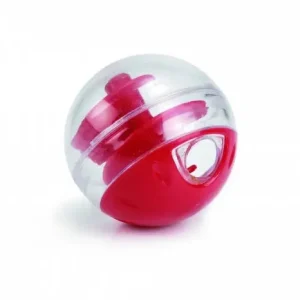 Beeztees Míček na pamlsky pro kočky plastový červený Twirly 5,5cm Kup Teď