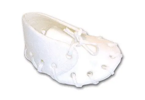 Novinka Botička bílá malá, 7,5cm 1kus
