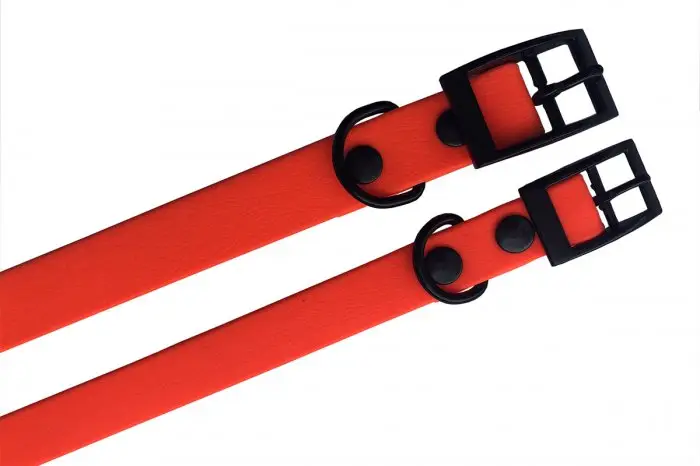Značkový Obojek voděodolný 35cm/16mm neon oranžový 35cm/16mm