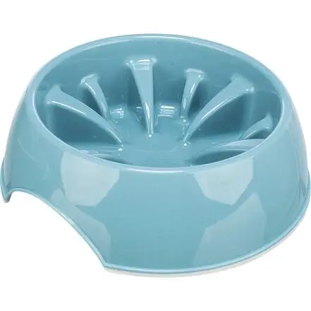 Cenová Bomba Miska k pomalému krmení, design slunečnice, 1,4 l/ø 25 cm, plast/TPR