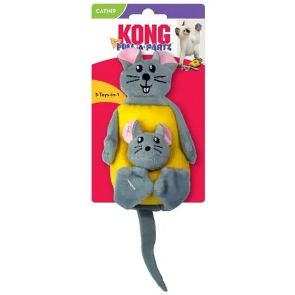 Hračka cat Pull-A-Partz myš a sýr KONG Značkový
