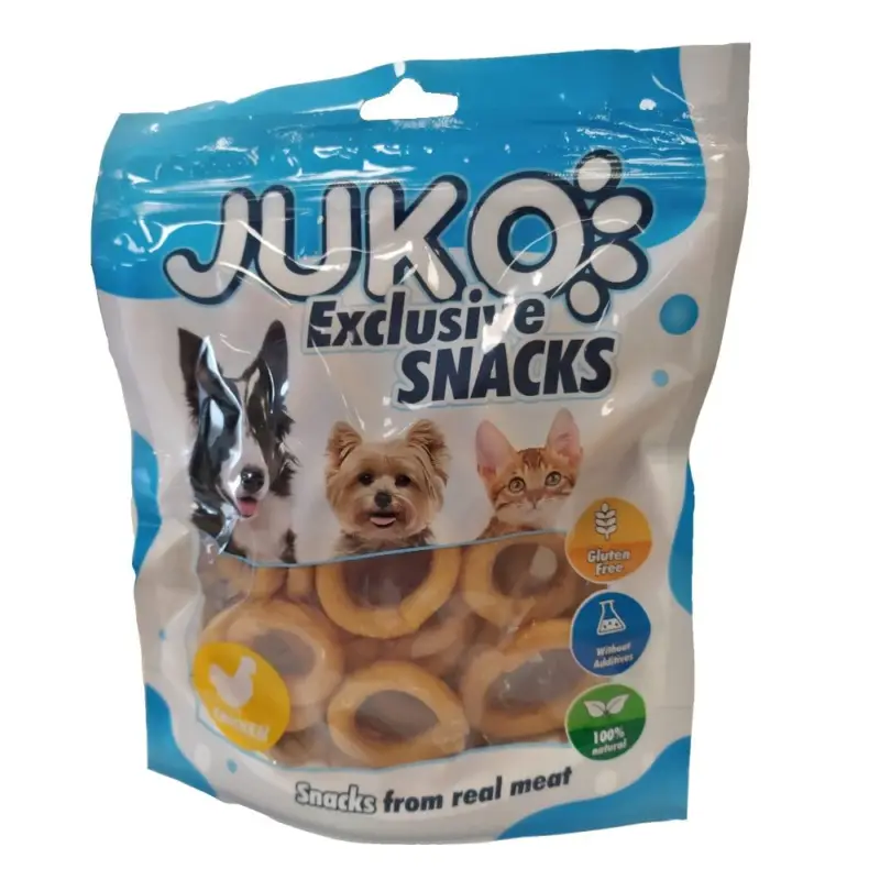 JUKO Snacks Chicken & pumpkin Ring 250 g Nízká Cena