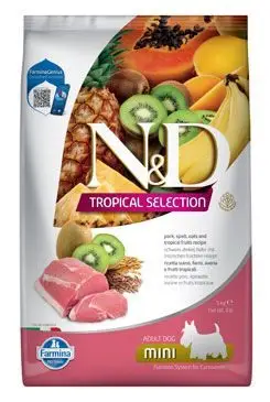 N&D TROPICAL SELECTION DOG Adult Mini Pork 5kg Nová Kolekce