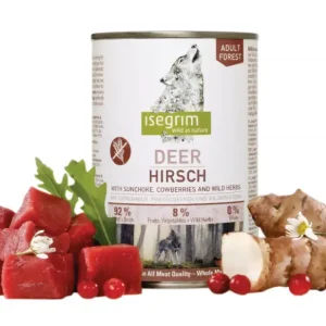 ISEGRIM Adult Forest: Jelení maso s topinambury, brusinkami a bylinkami 400 g Akční Nabídka