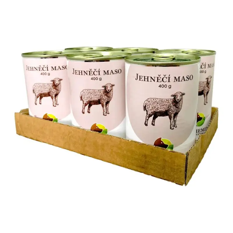 Bohemia Pet Food Jehněčí maso ve vlastní šťávě 6 x 400 g Oblíbený