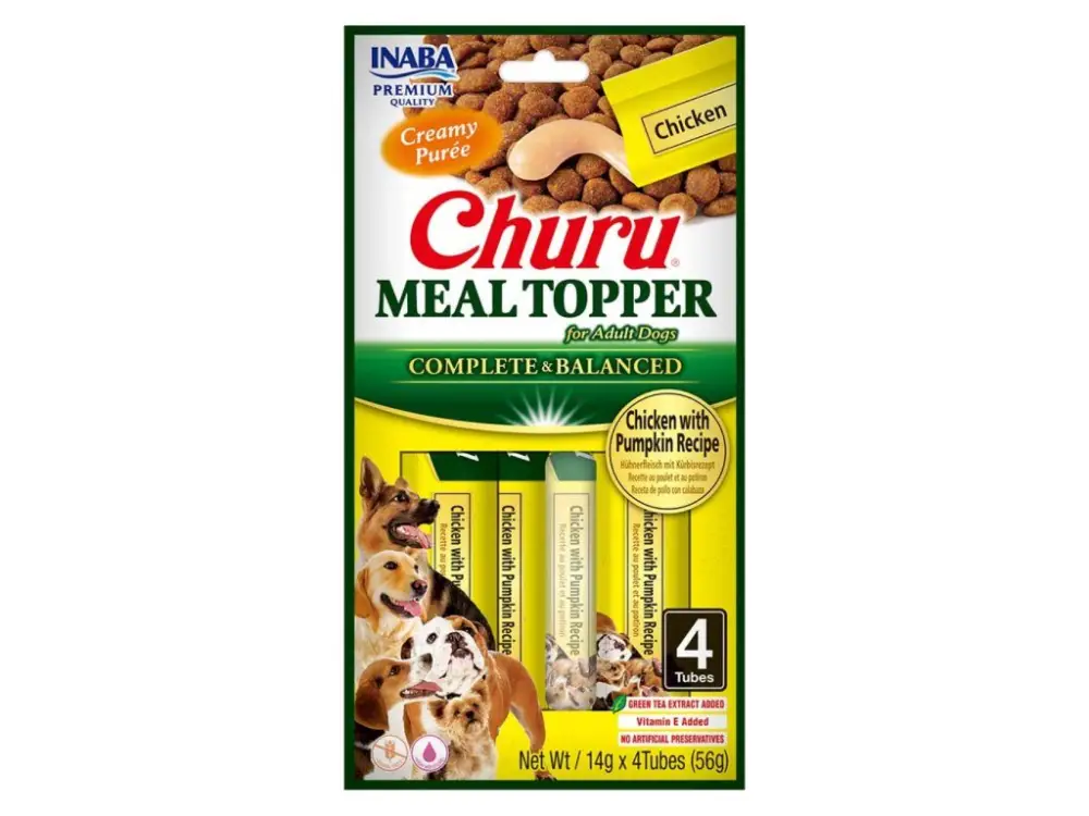 Sleva Churu Dog Meal Topper Chicken with Pumpkin Recipe 4x14g