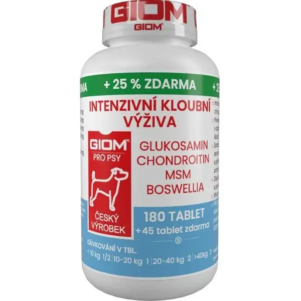Tovární Cena Giom S Intenz. kloubní výživa 180 tbl+25%zdarma