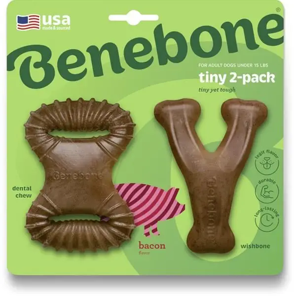 Benebone Dental Chew Wishbone slanina XS 2 ks Nízká Cena