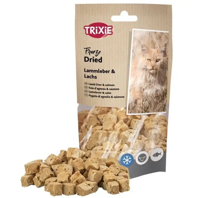 Objednat Nyní Freeze Dried- mrazem sušené pamlsky s jehněčím a lososem, 25 g