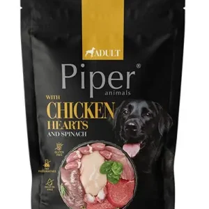 NEW PIPER s kuřecími srdíčky a špenátem, kapsička pro psy 500 g Ověřený