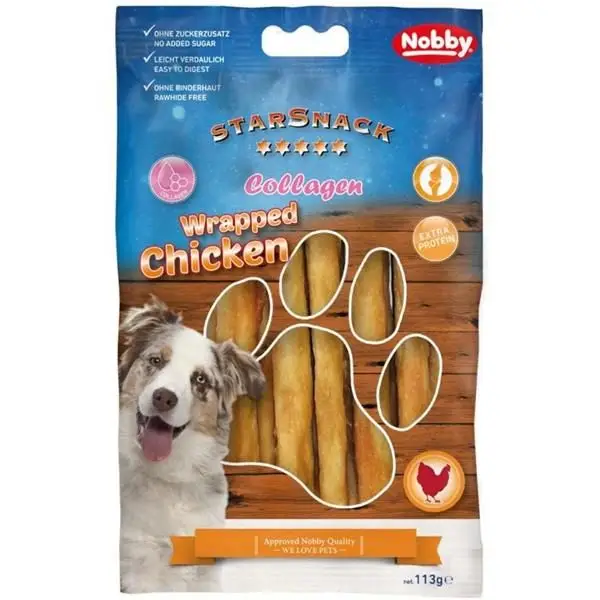 Aktuální Nobby - StarSnack Barbecue Wrapped Chicken Collagen 113 g