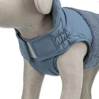 Nejlepší Cena Zimní vesta AJOU s kožíškem, modrá S: 33cm, hruď: 44-51cm, krk: 37cm