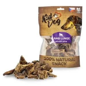Nejlepší Cena KIDDOG 100% Natural Snack, jehněčí plíce 2-4 cm / 80 g