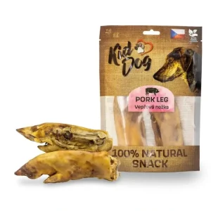 KIDDOG 100% Natural Snack, vepřová nožka rozpůlená 18 cm / 240 g (2 ks) Akční Nabídka