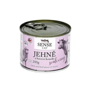 FALCO SENSE Cat jehně a hovězí kousky svaloviny, konzerva 200 g Značkový