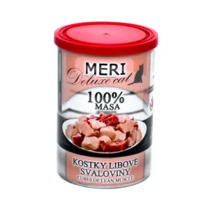 MERI Deluxe Cat kostky libové svaloviny, konzerva 400 g Must-Have