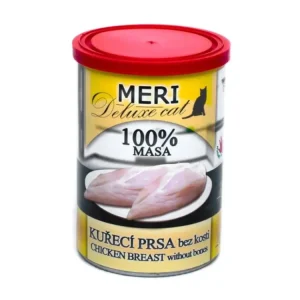 MERI Deluxe Cat kuřecí prsa bez kosti, konzerva 400 g Aktuální