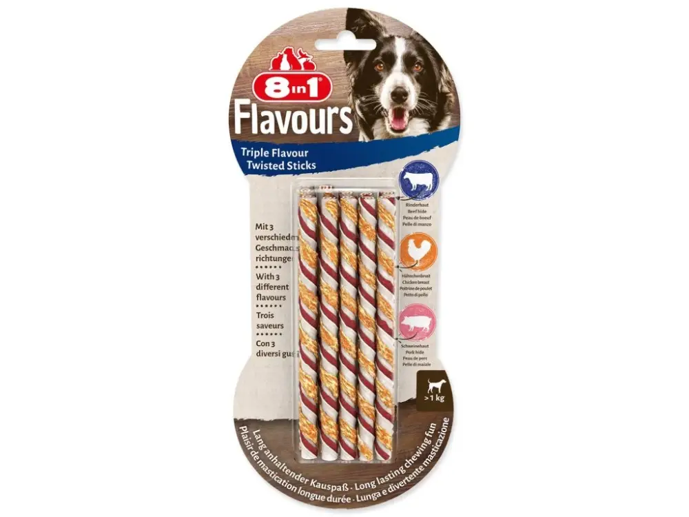 Pochoutka 8in1 Triple Flavour kroucená tyčinka 10ks Expresní Doručení