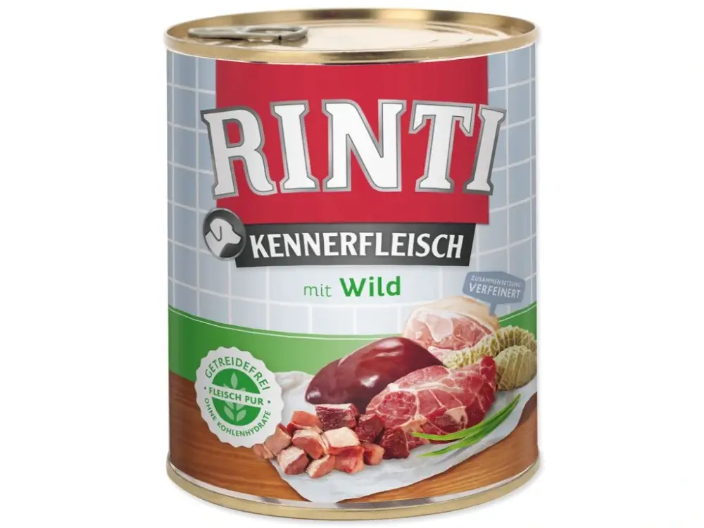 Koupit Online Konzerva Rinti Kennerfleisch Adult zvěřina 800g