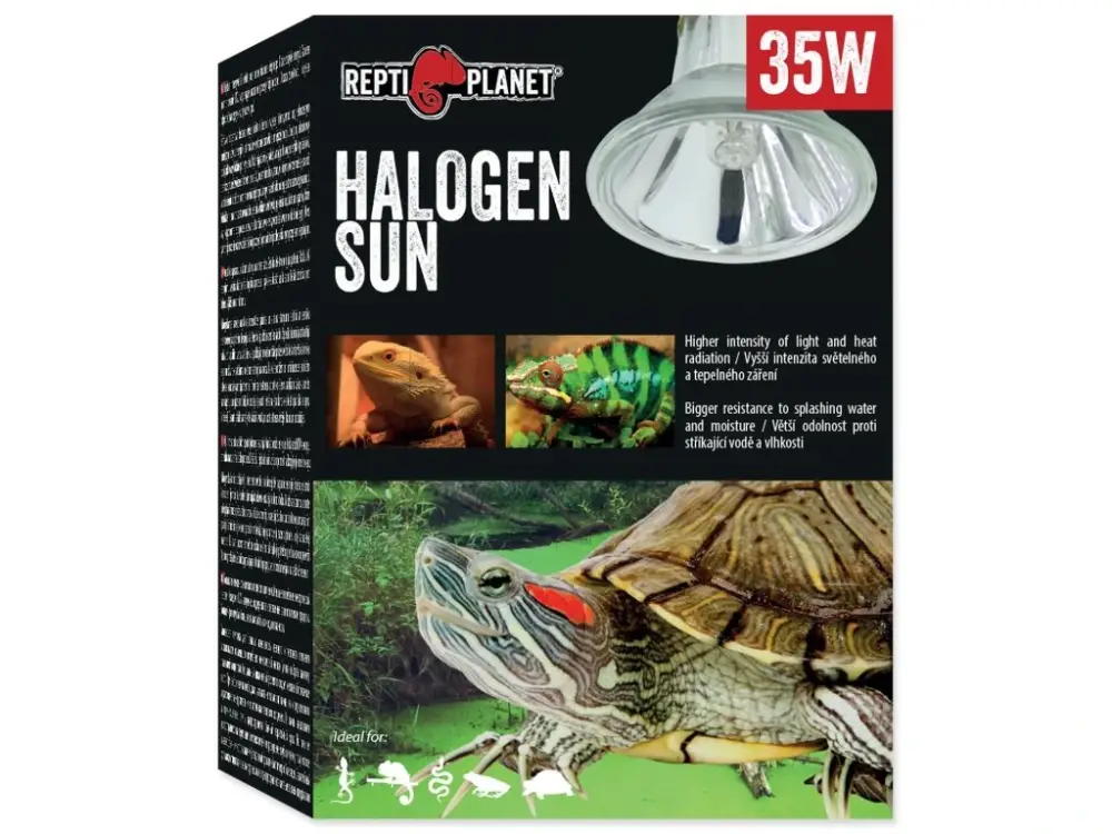Žárovka Repti Planet Halogen Sun 35W Nízká Cena