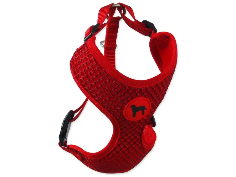 Postroj Active Dog Mellow L červený 2x45-65cm Vrácení Zdarma