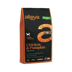 Časově Omezené ALLEVA NATURAL Dog Dry Puppy Chicken&Pumpkin Maxi 2kg