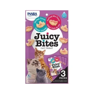 Inaba Juicy Bites cat snack krevety a mořské plody Horká Nabídka