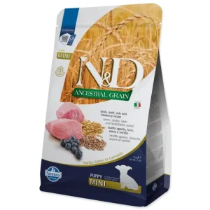 Finální Výprodej Krmivo N&D Dog Puppy Mini Ancestral Grain Lamb, Spelt, Oats & Blueberry 2,5kg