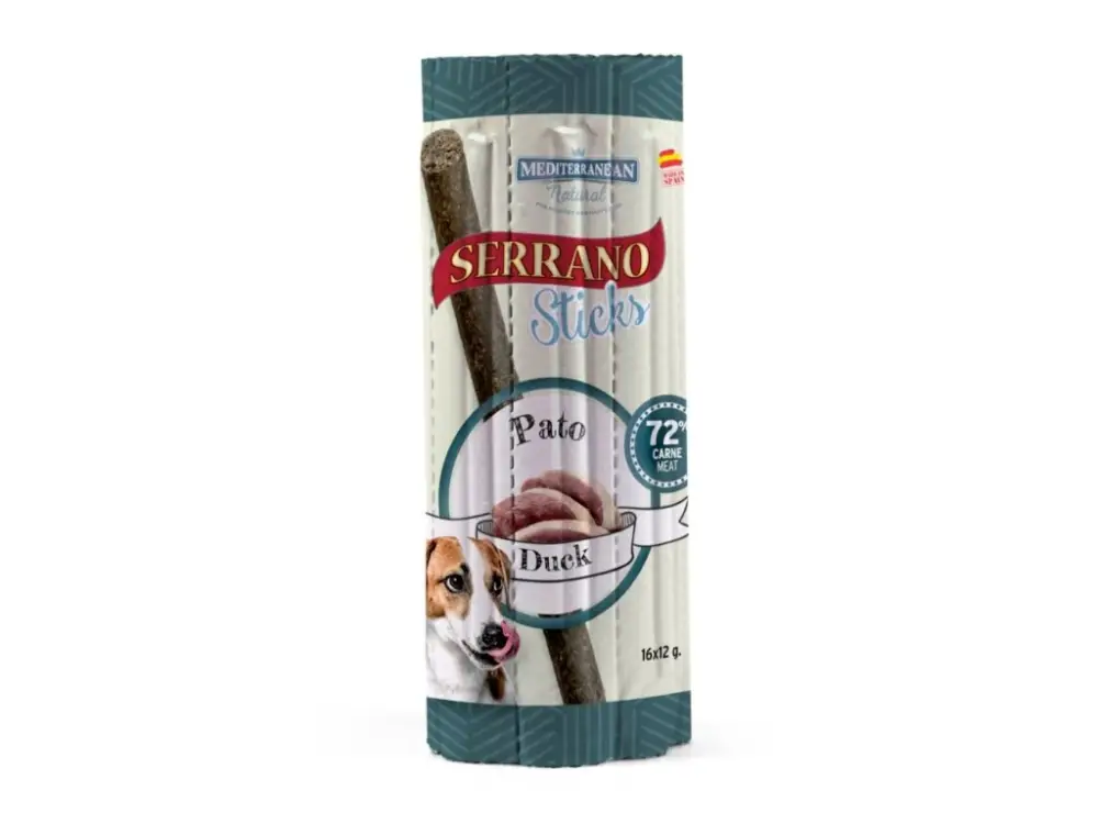 Serrano Dog Sticks Duck, tyčinka 16 x 12 g Jen Po Omezenou Doba