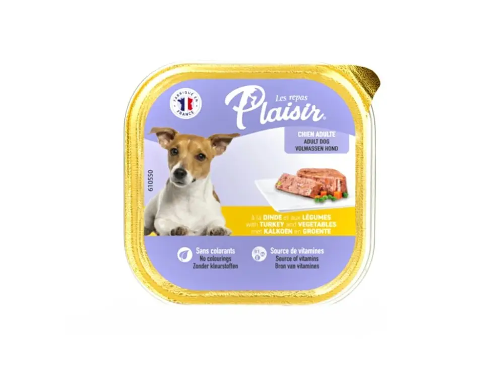 Přímo Od Výrobce Plaisir Dog krůtí, vanička 300 g