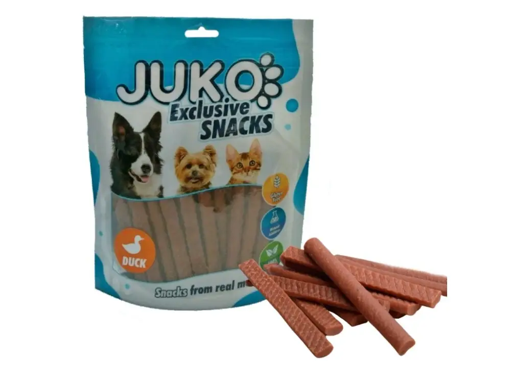 Koupit Online Duck Pressed Stick JUKO Snacks 250 g