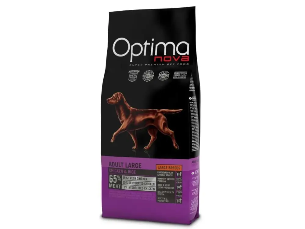 Ihned K Objednání OPTIMAnova Dog Adult Large Chicken & Rice 12 kg