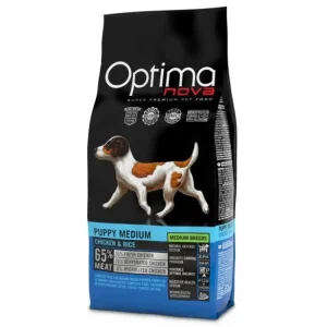 Výprodej OPTIMAnova Dog Puppy Medium Chicken & Rice 12 kg