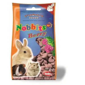 Autentický Nobby StarSnack Nobbits Berry pamlsky pro hlodavce plody 75g