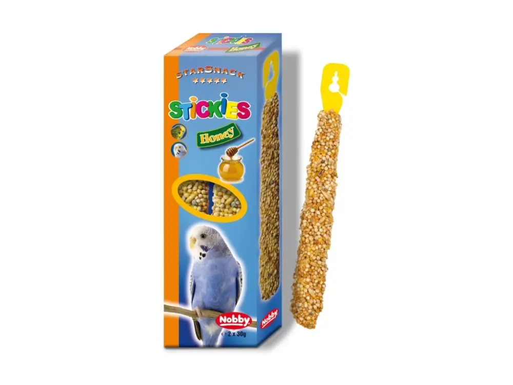 Pouze Dnes Nobby StarSnack závěsné tyčinky s medem pro papoušky 2x30g