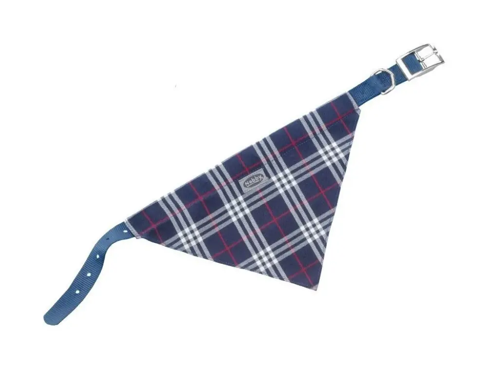 Dokud Zásoby Vydrží Nobby Scarf obojek se šátkem pro psa 42cm modrá