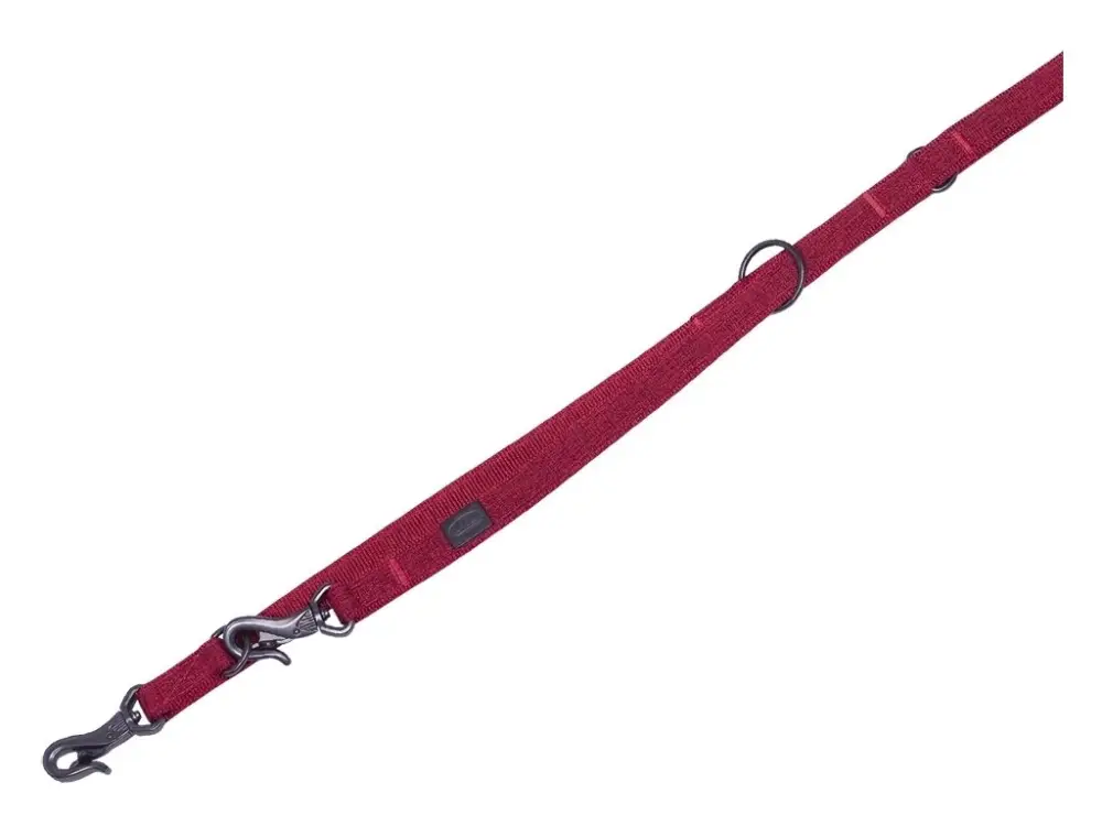 Originální Nobby LINEN DELUXE vodítko nylon červená M-L 200cm 25mm
