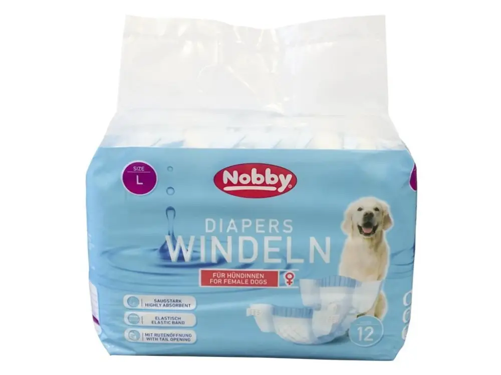 Nobby papírové pleny pro feny L 38-56cm (12 ks) Sleva