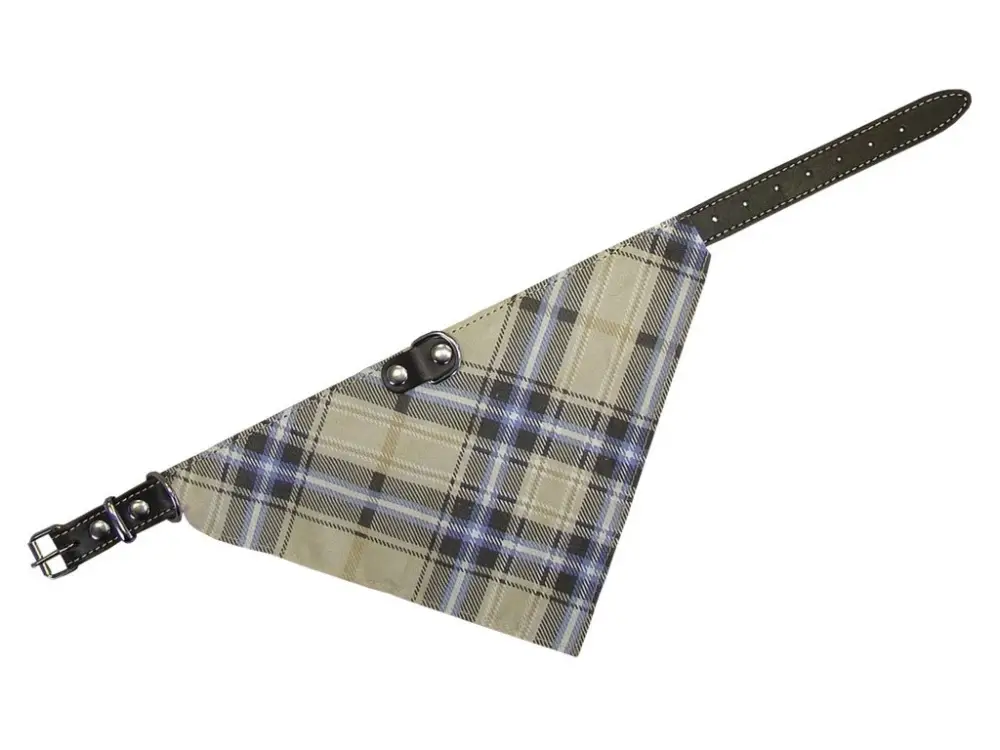 Nobby kožený obojek se šátkem 45cm hnědá Pouze Dnes