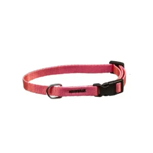 Sleva Obojek puppy nylon rozlišovací-růžový s černou přezkou BAFPET 1,00 x 18-26 cm