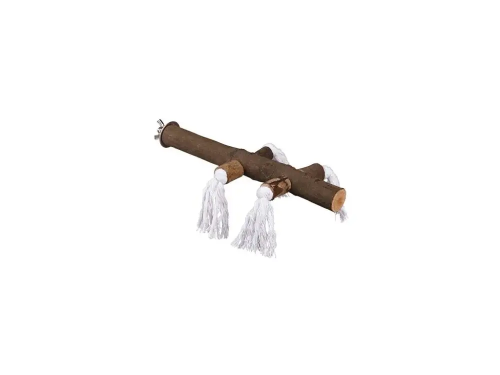 Dřevěné bidýlko s bavlnou velké 25cm/25mm Cenová Bomba