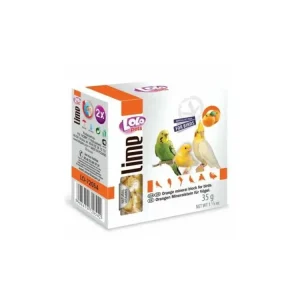 LOLOpets LIME pomerančový minerální kámen pro ptáky 35 g Zlevněný
