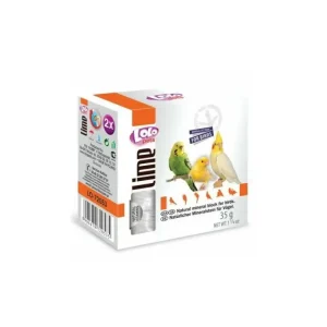 Časově Omezené LOLOpets LIME přírodní minerální kámen pro ptáky 35 g