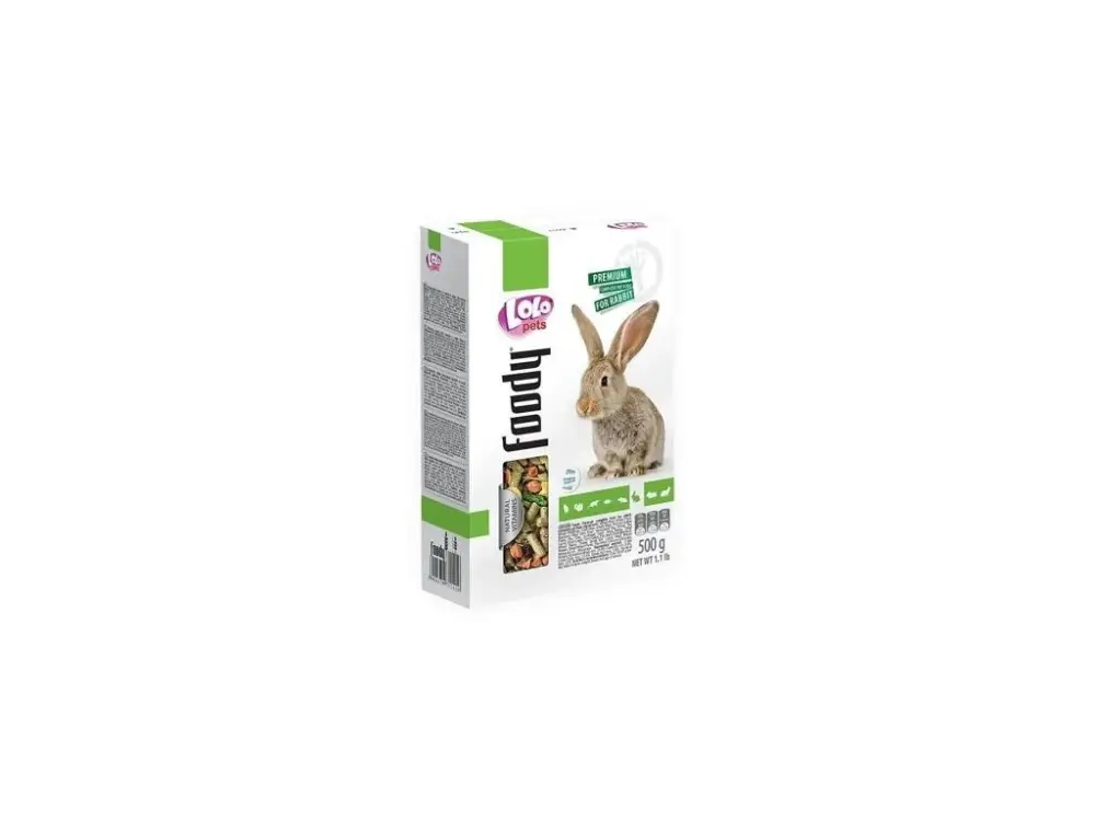 Kup Teď LOLO Foody kompletní krmivo pro králíky 500 g krabička