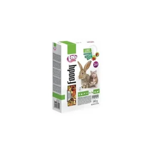 Sezónní Sleva LOLO Foody 2v1 zeleninové a ovocné krmivo pro hlodavce 340 g