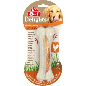Pochoutka 8in1 Delights Chicken Bones Strong S/1ks Nová Kolekce