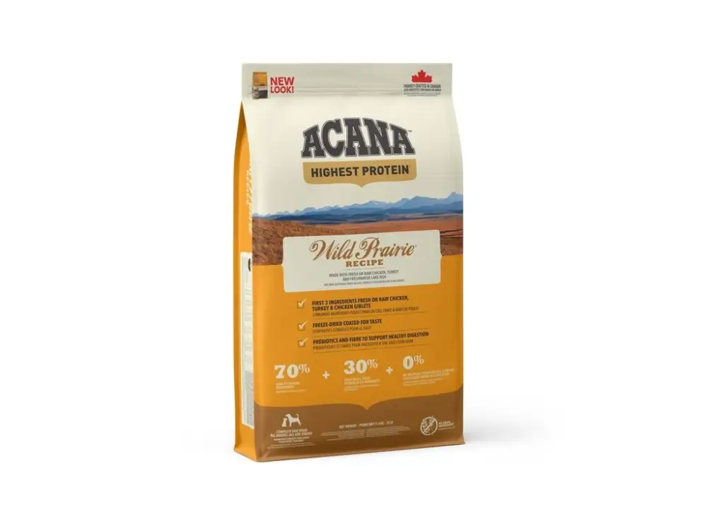 Acana Dog Wild Prairie Recipe 11,4 kg Tovární Cena