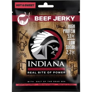 INDIANA Jerky hovězí Hot & Sweet 25g Vrácení Zdarma