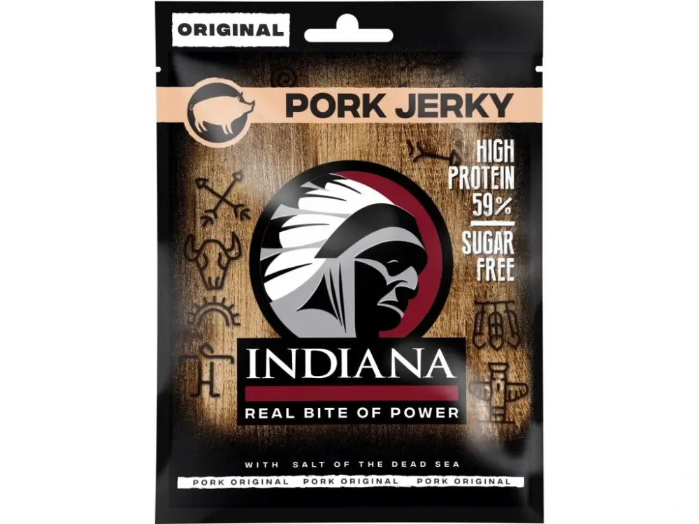 INDIANA Jerky vepřové Original 25g Akční Nabídka